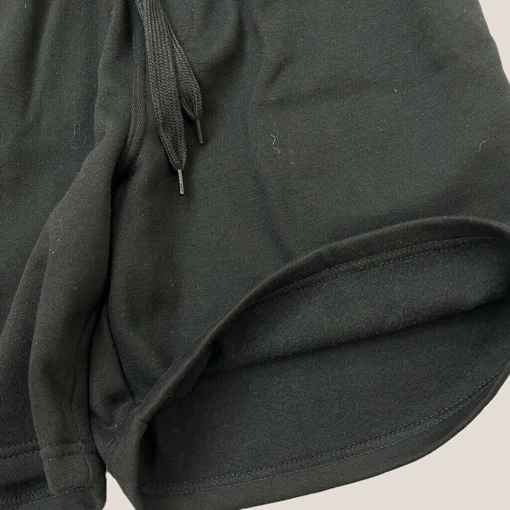 Mens Black Shorts M Fleece detail