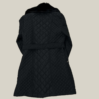 Tween Girl Grace Quilted Coat in Black Back