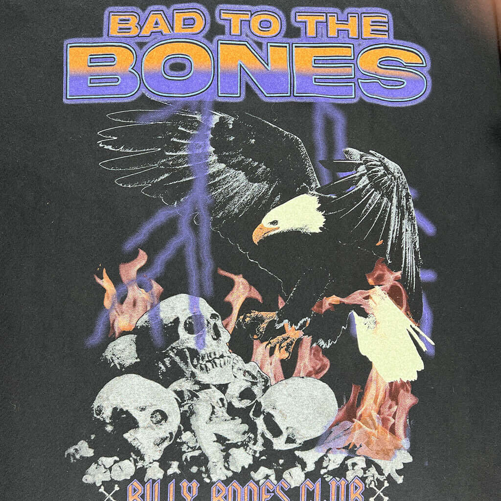 Billy Bones Club Black Bad To The Bones T-Shirt Detail