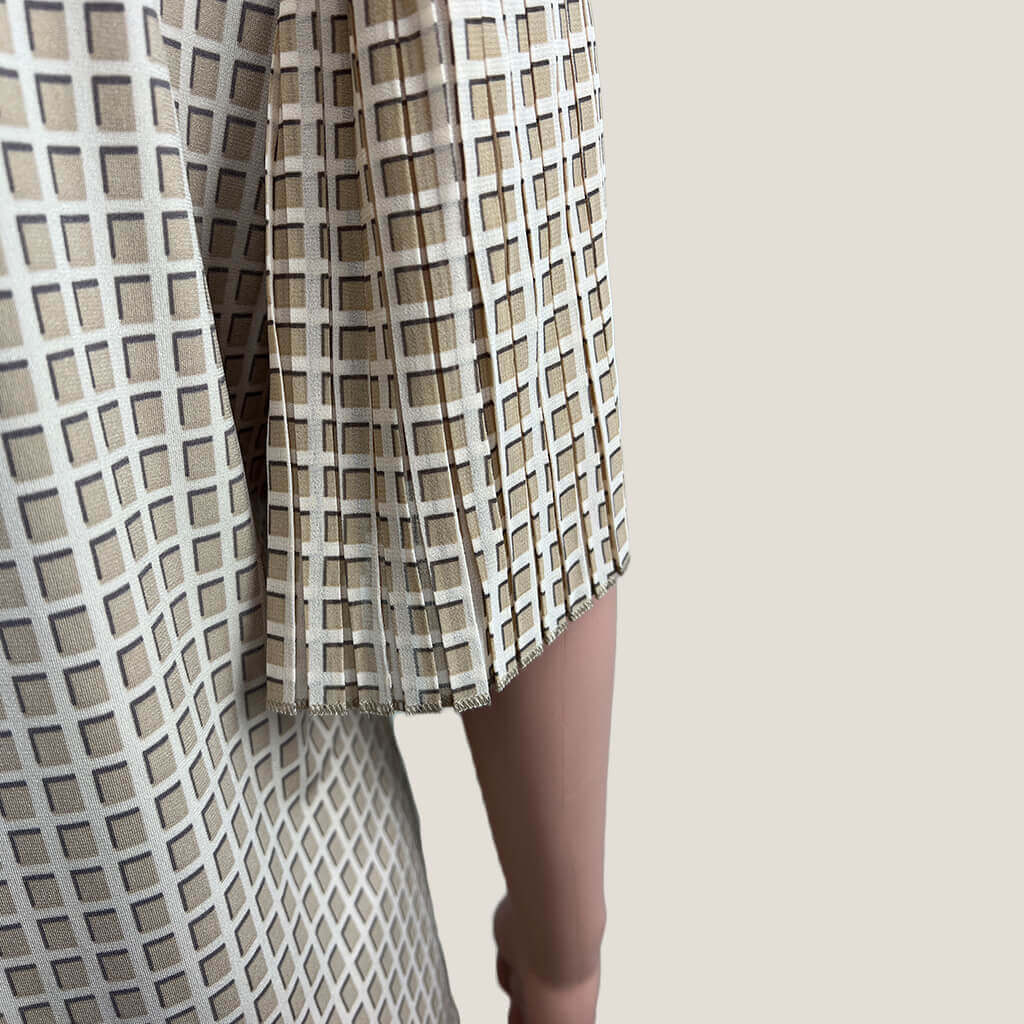 Calvin Klein Checkered Top Sleeve