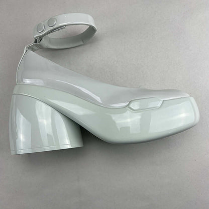 Charles and Keith Platform Heels White Side