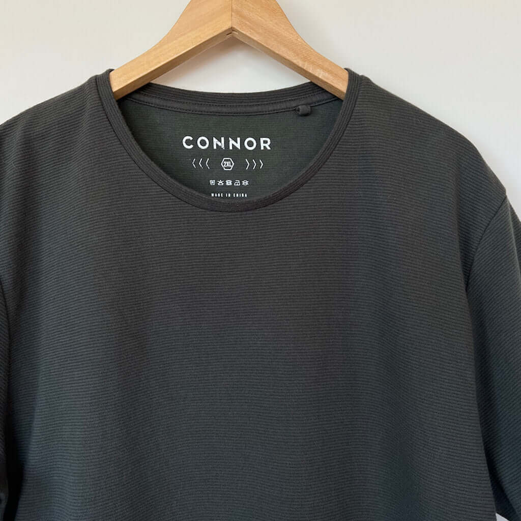 Connor Olive Tee 2XL Collar Detail