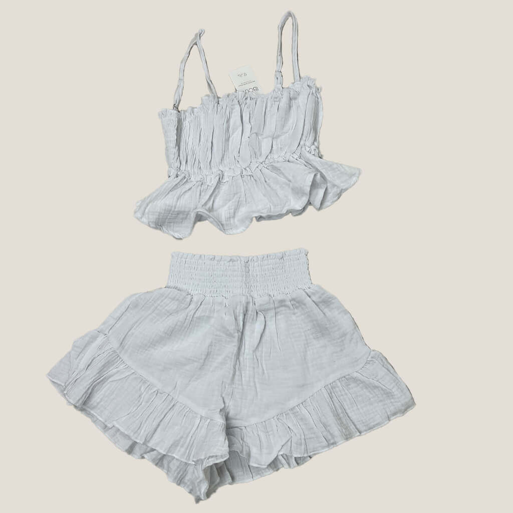 Cotton Crop top and short set