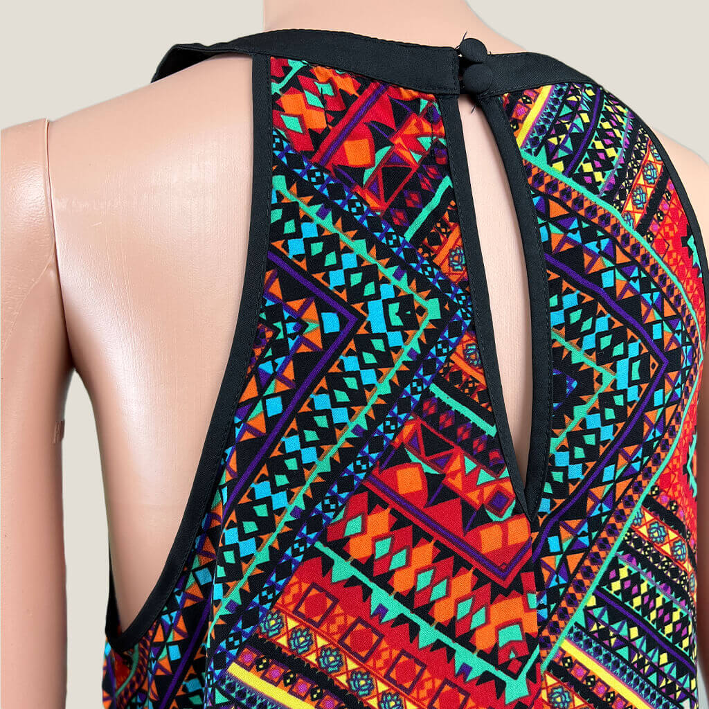 Dotti Vibrant Summer Dress Back Detail
