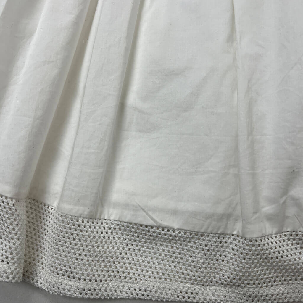 Dotti white Summer Dress 10 Hem Detail
