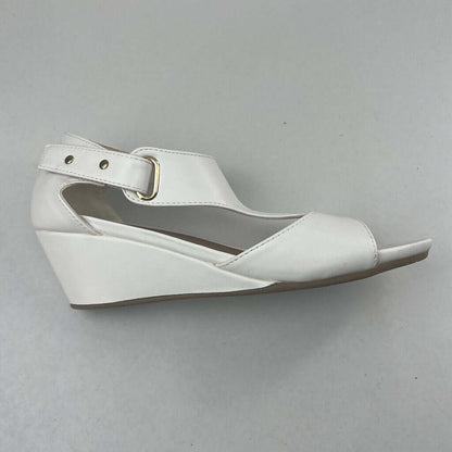 Exist White Wedge Heel Sandal Side