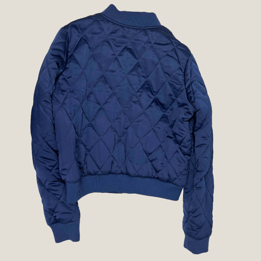 Factorie blue bomber jacket back