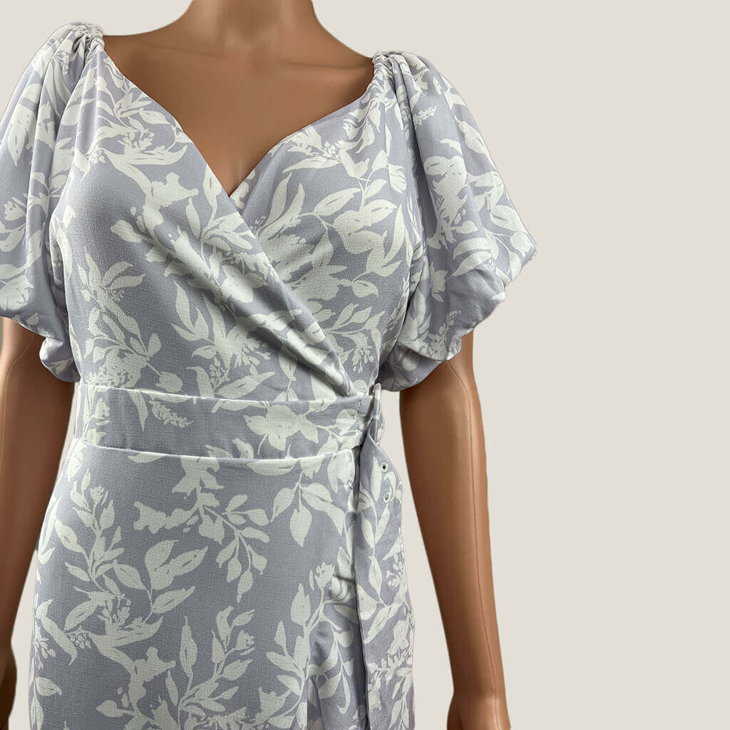 Fresh Soul Clothing Maxi Wrap Dress Bust Detail