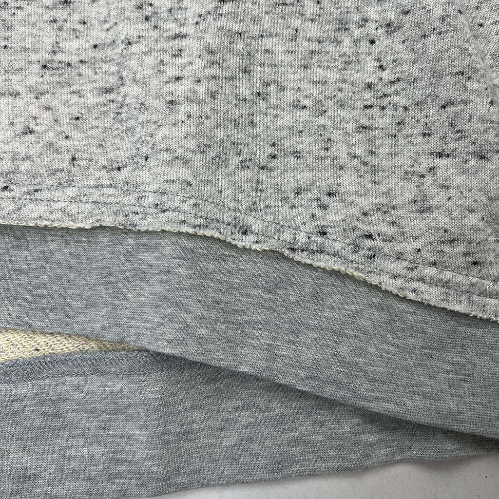 Frayed Hem Detail Grey Oversize Sweat
