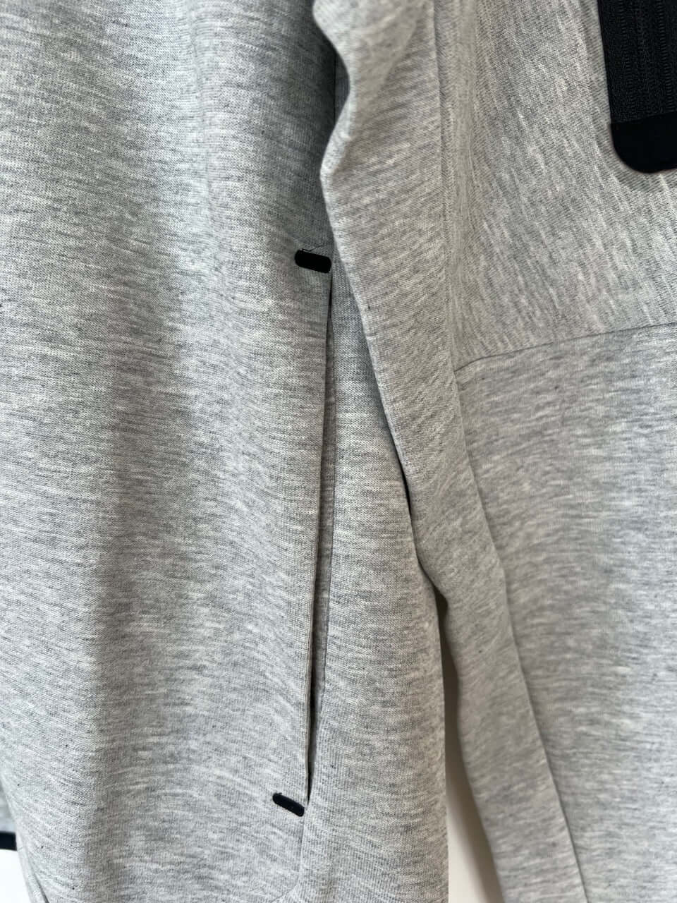 Mens Nike Black Tech Fleece Hoodie Sleeve Front