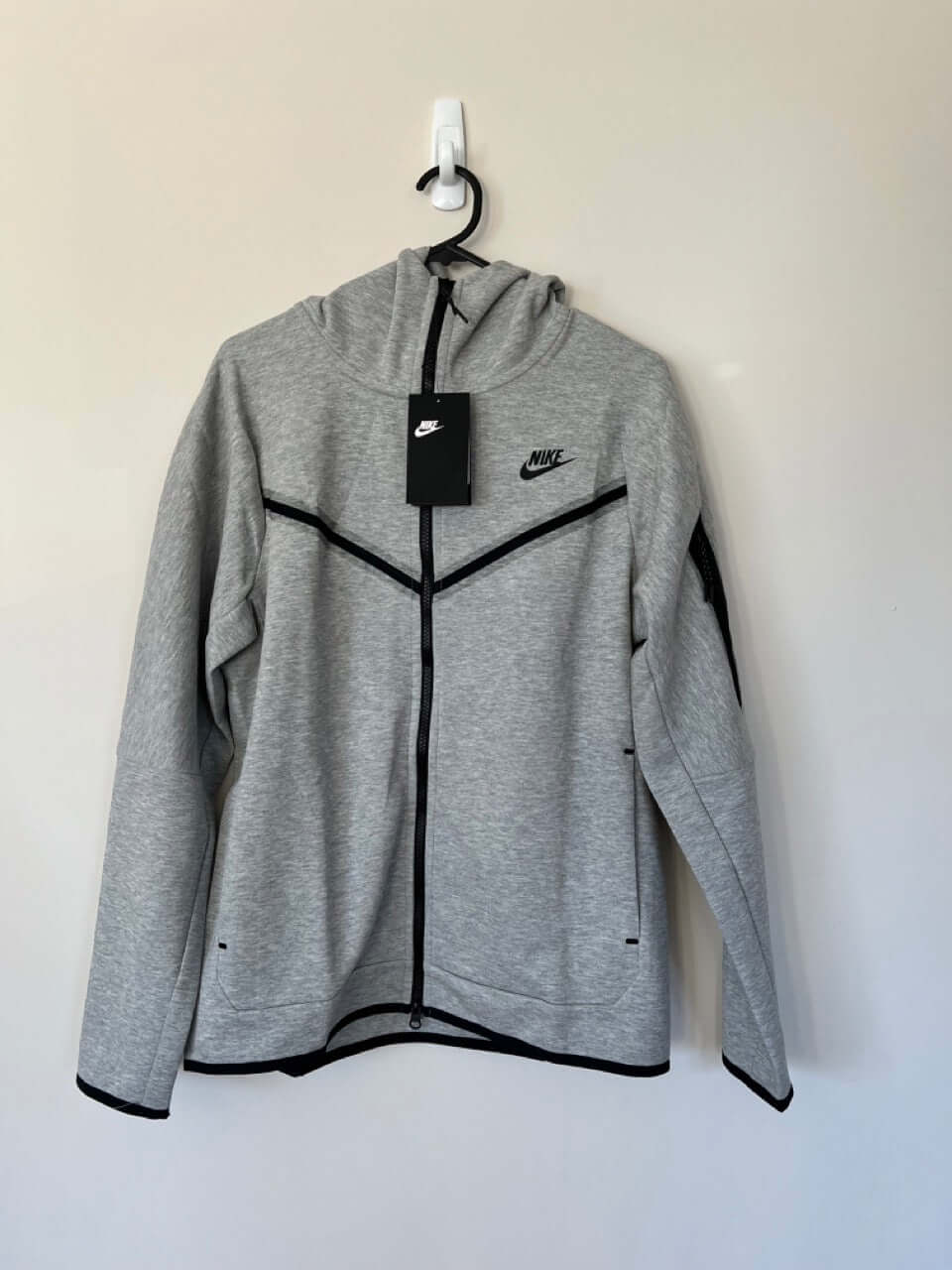 Mens Nike Black Tech Fleece Hoodie Front