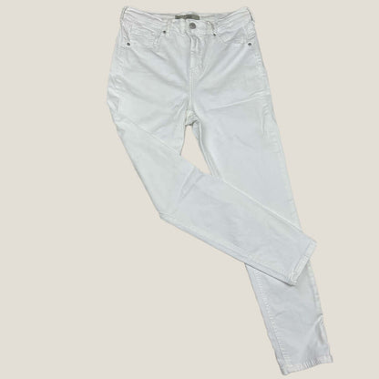 Topshop Jamie White Jeans High Rise Skinny Front