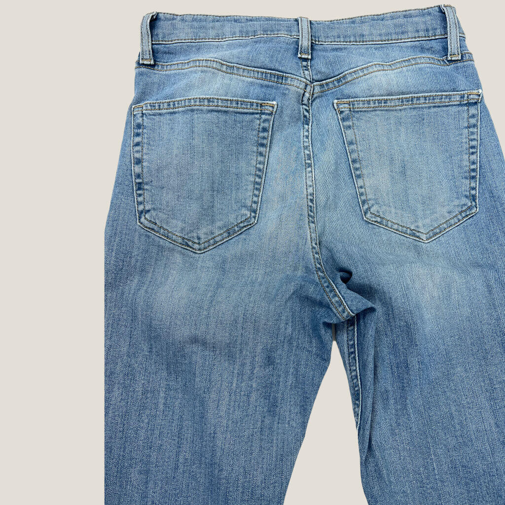 Topshop Jamie Jeans Mid Blue Wash High Rise Skinny W28 L32 Back Detail