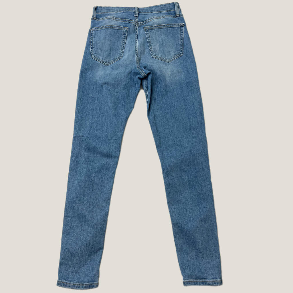 Topshop Jamie Jeans Mid Blue Wash High Rise Skinny W28 L32 Back