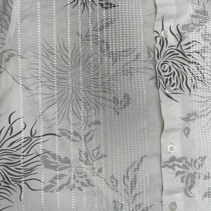 Jonathan Adams White Floral Shirt Print Detail