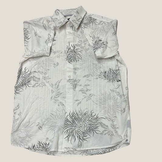 Jonathan Adams White Floral Shirt