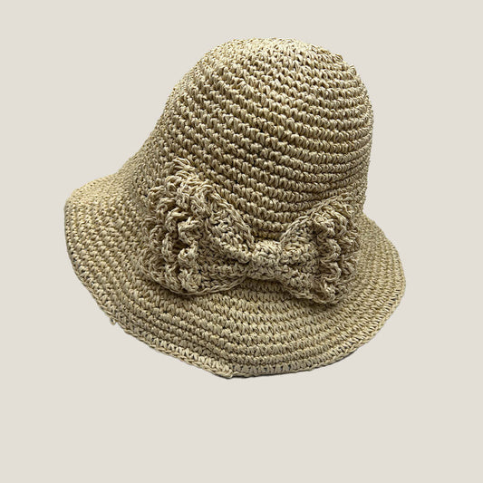 Lala Straw Sun Hat With Straw Bow Detail