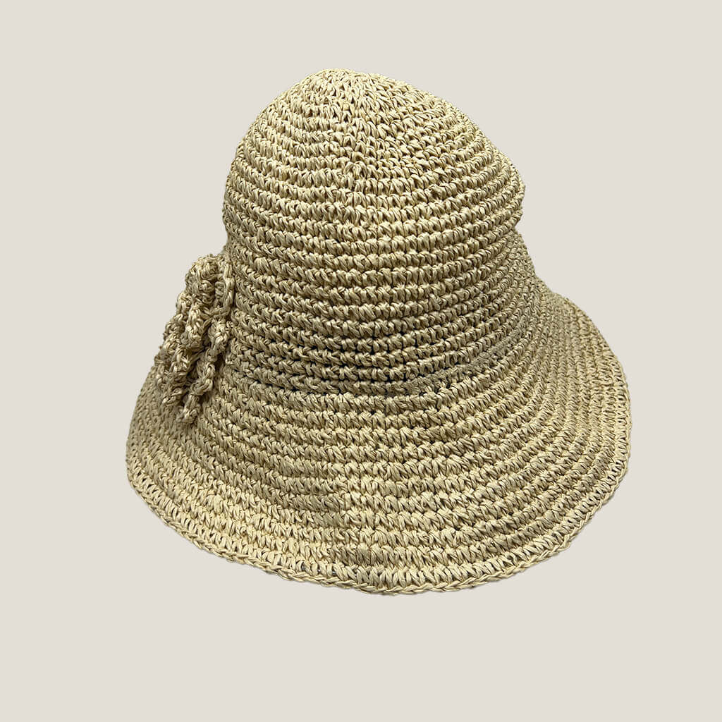 Lala Straw Sun Hat With Straw Bow