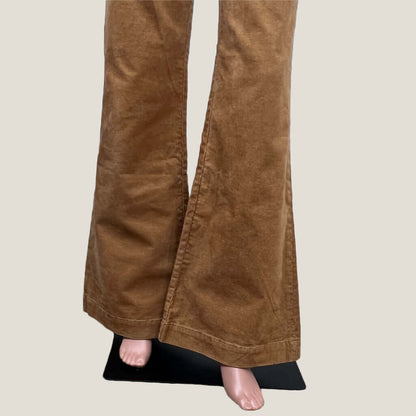 Mister Zimi Tan Corduroy Flares Hem