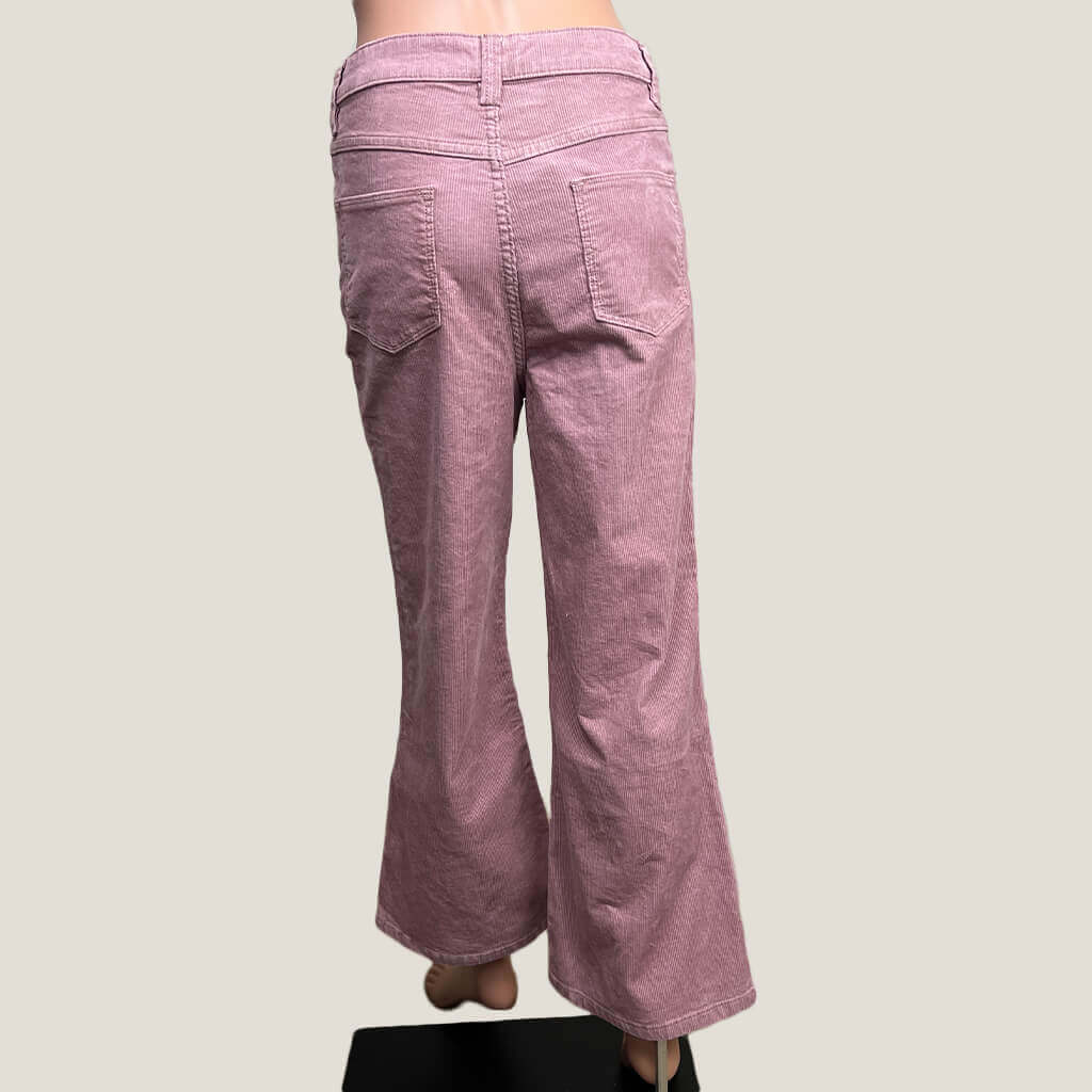 Mister Zimi Tan Corduroy Flares Back Pink