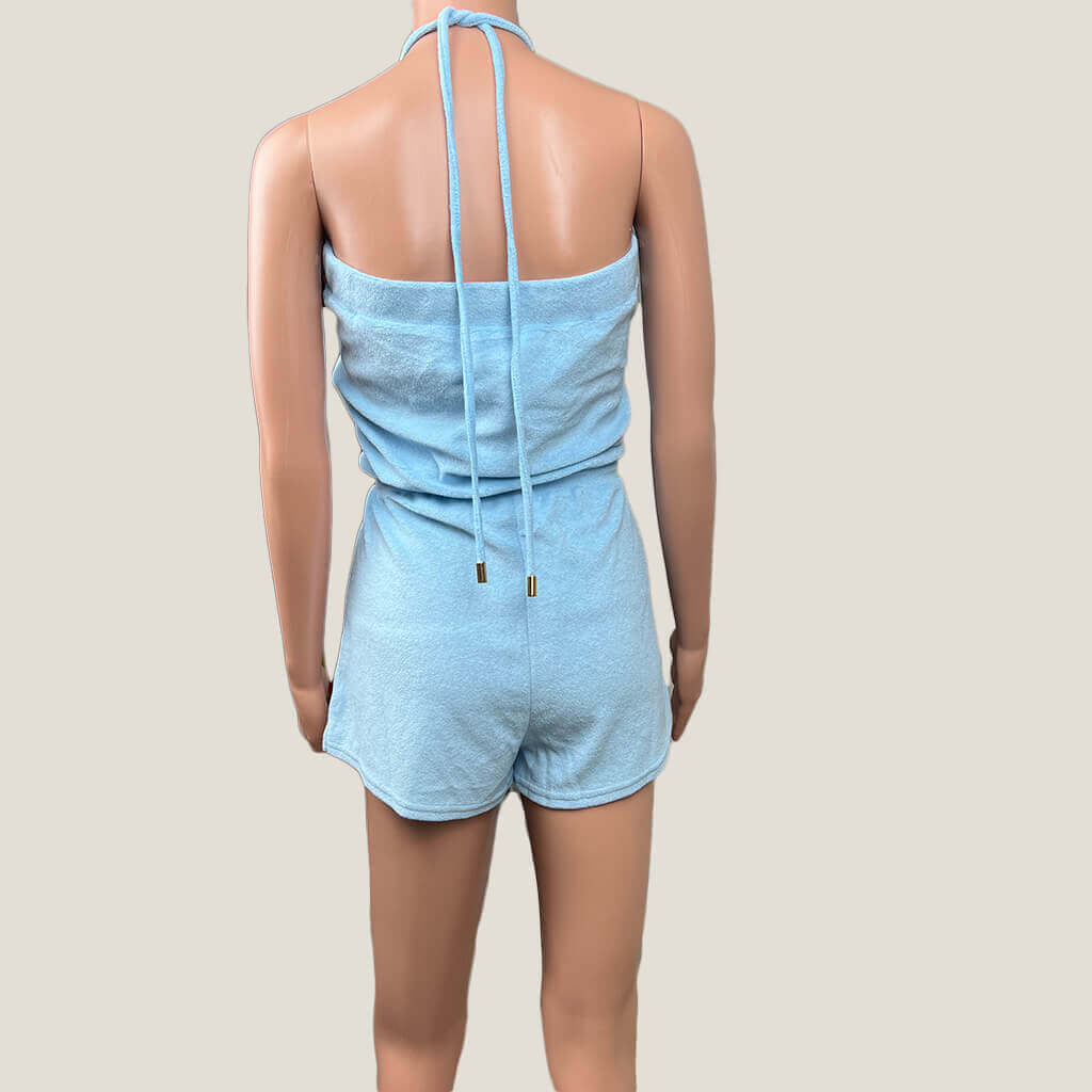 Mooloola Short Baby Blue Romper Back