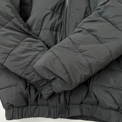 Nimble Woman Black Fleece Reversible Jacket M/L Cuff Details