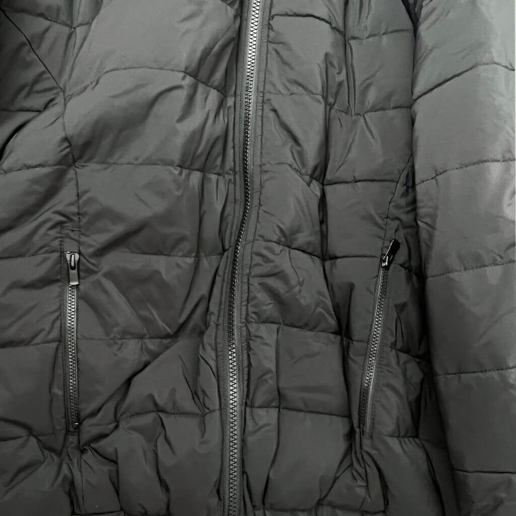 Nimble Woman Black Fleece Reversible Jacket M/L Zip details