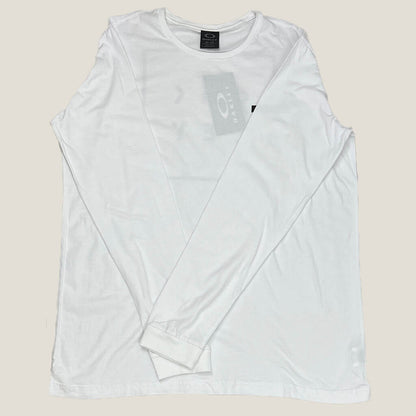 Oakley White Long Sleeve Logo T-Shirt 