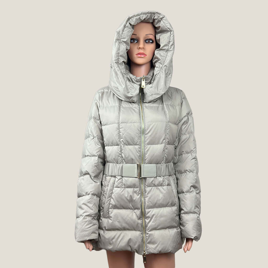 Oltre Beige Puffer Coat