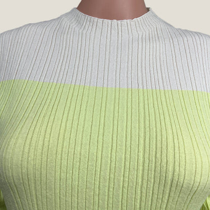 PE Nation Stripped Knitted Top Large Bust
