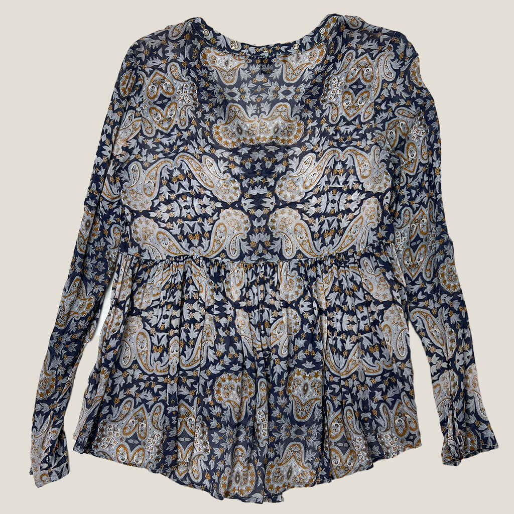 Back Forever New Sheer Paisley Top