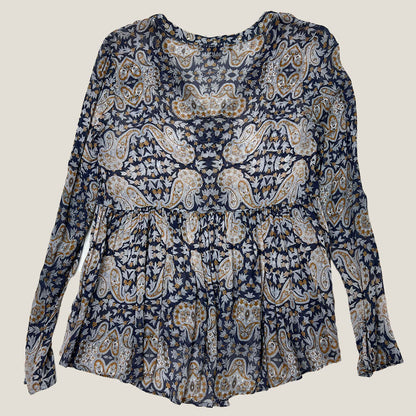 Back Forever New Sheer Paisley Top
