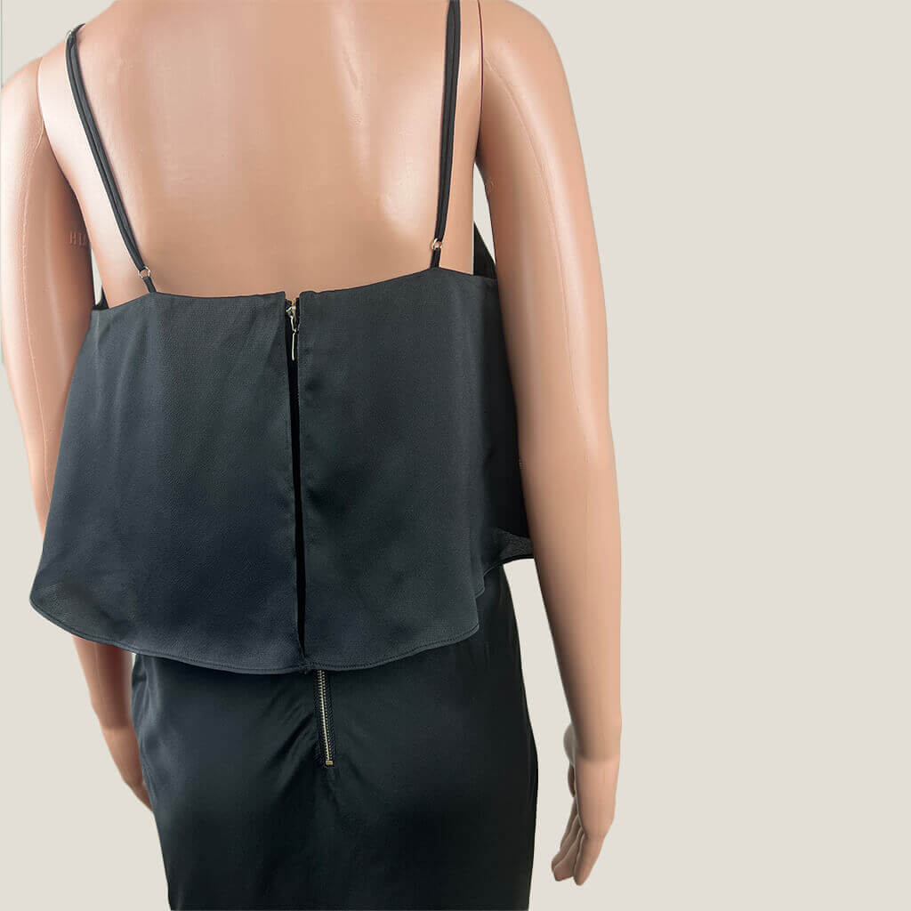 Pilgrim Black Sleeveless Gala Maxi Dress BAck Detail