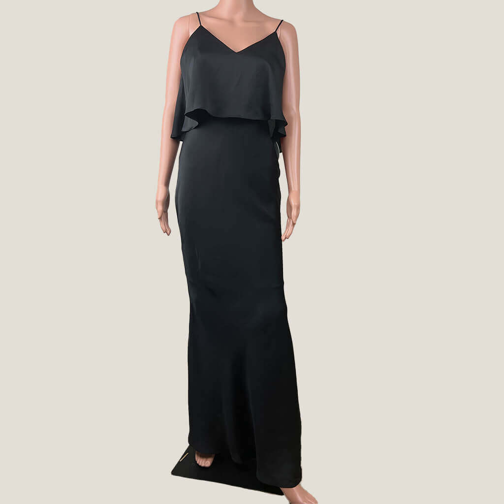 Pilgrim Black Sleeveless Gala Maxi Dress Front