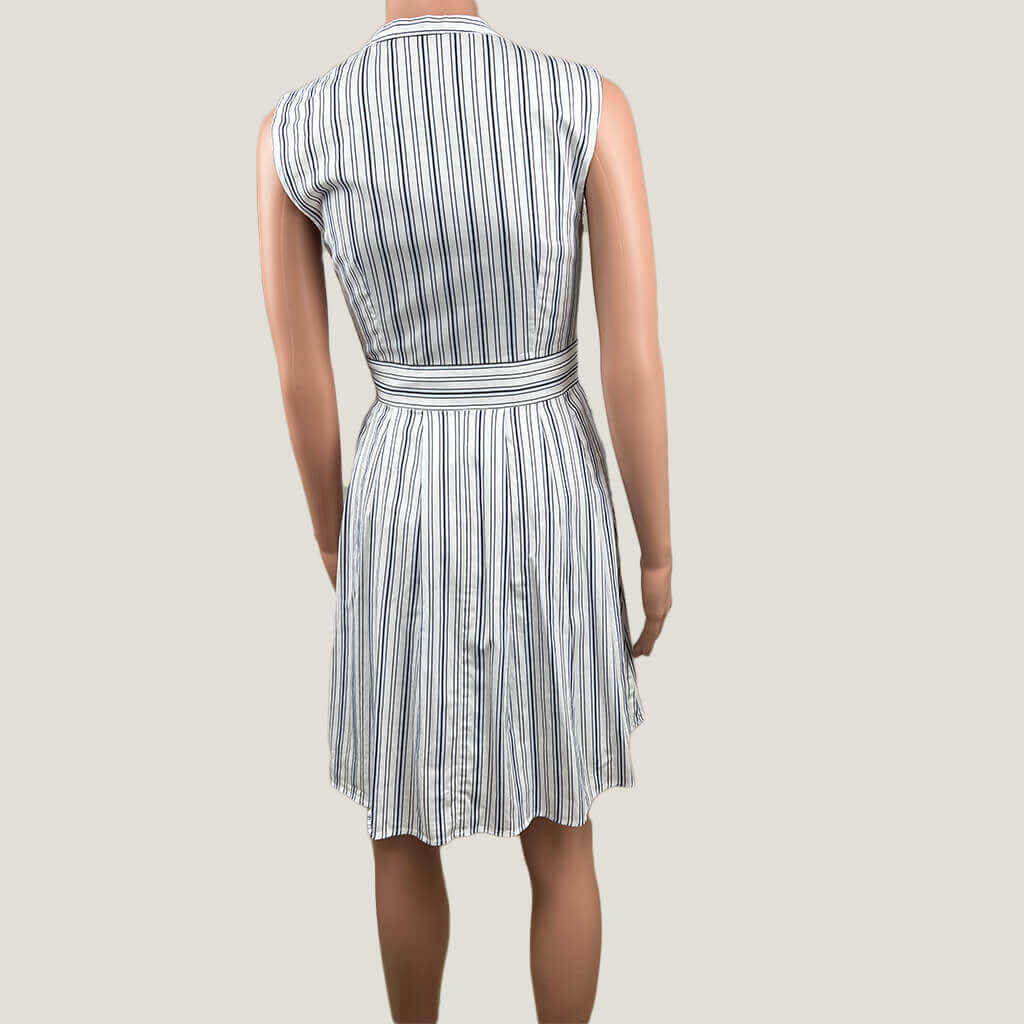 Portman Striped Summer Dress Back