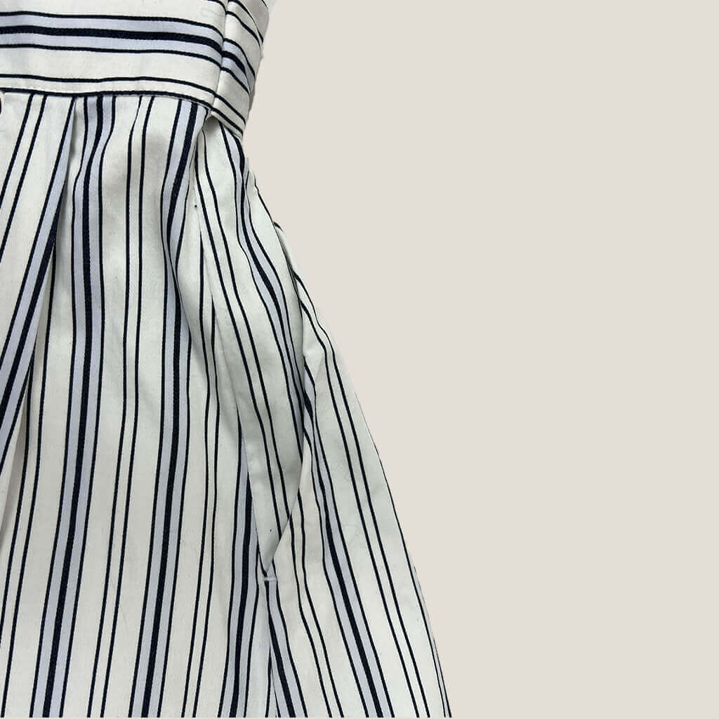 Portman Striped Summer Dress Waist Detail
