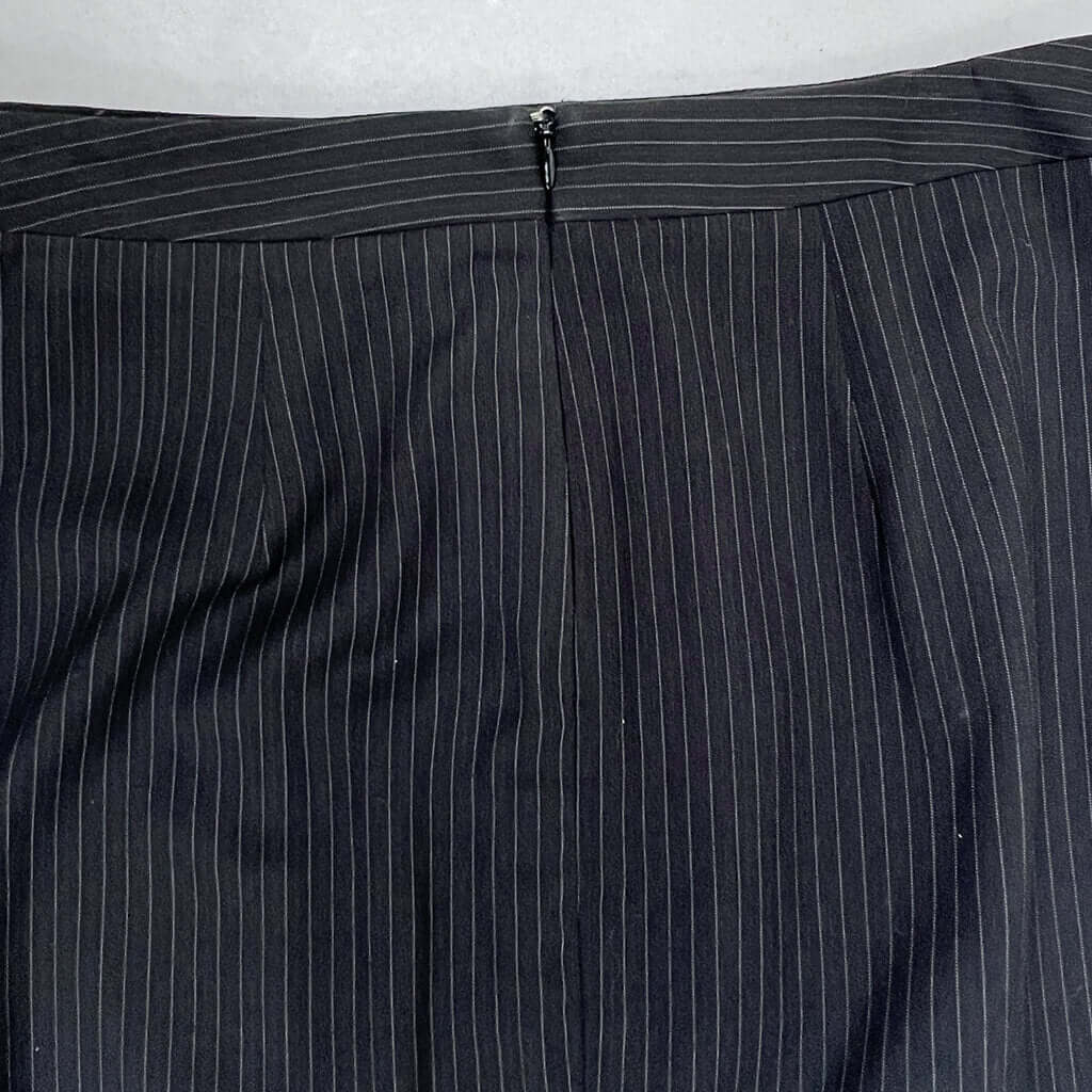 Portman pin stripe Back Zip Detail