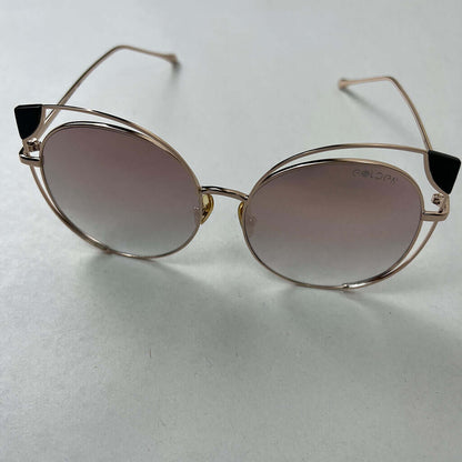 Sunglasses Threadetiquette, Rose Gold Anchor on Blue Tint Front