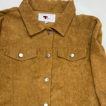 RT Tan Cord Bomber Front Detail