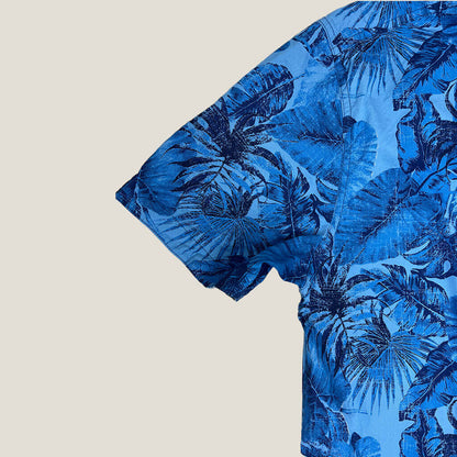 Rivers Blue Hawaiian Shirt Sleeve Detail