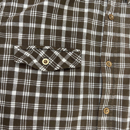 Rivers Mens Brown Checkered Shirt Pocket Detail