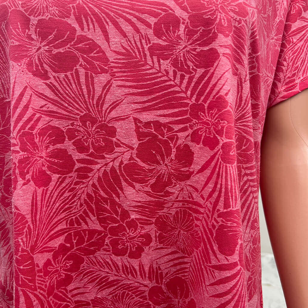 Rivers Pink T-Shirt Floral Print Detail