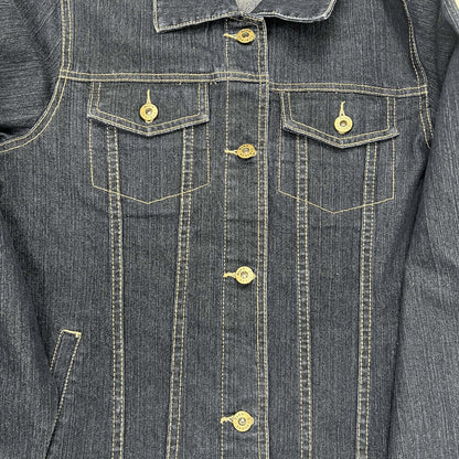 Rockmans denim jacket front detail