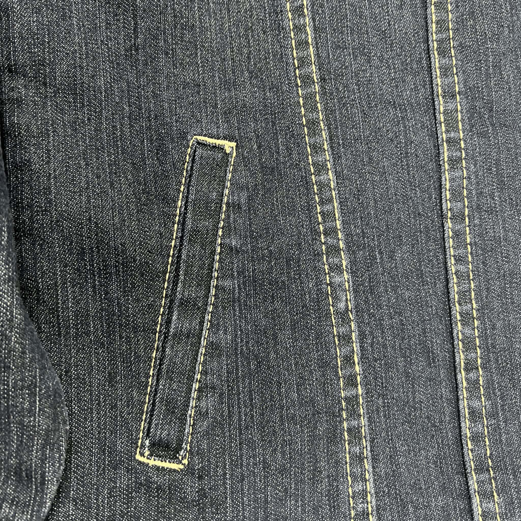 Rockmans denim jacket pocket detail 