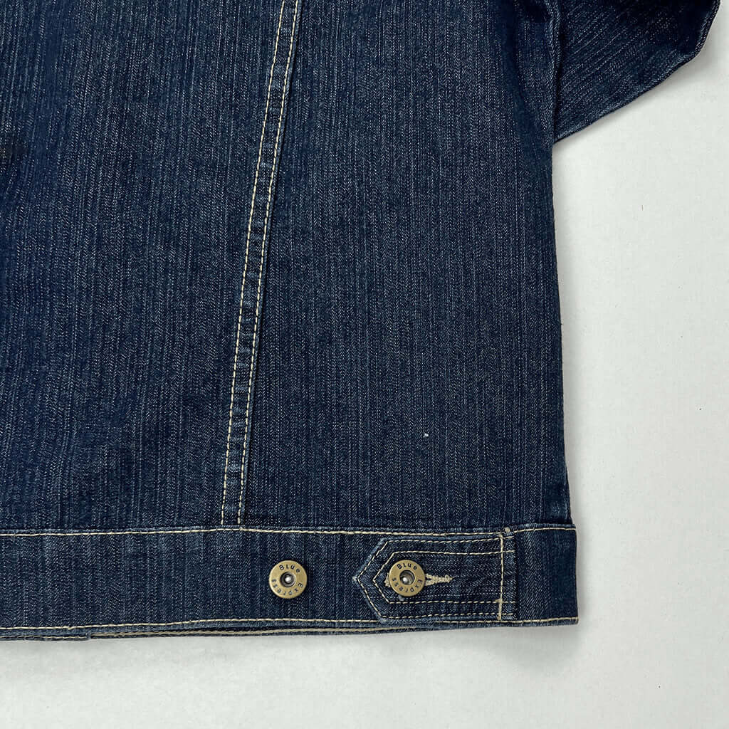 Rockmans denim jacket hem detail