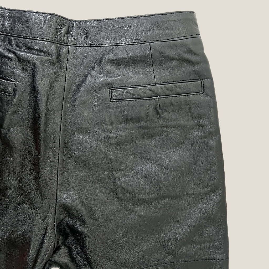 Sports Girl Leather Shorts 10 Back Pocket Detail