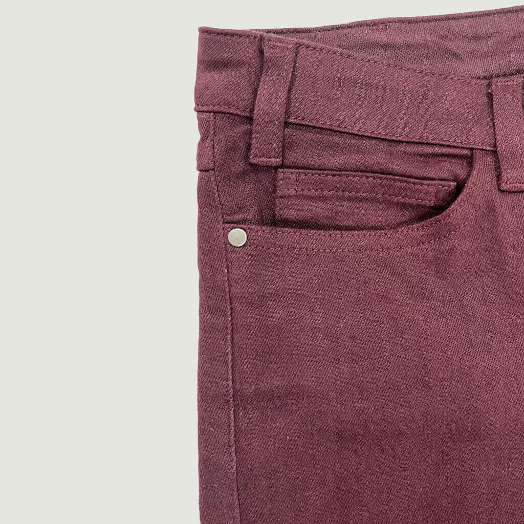 Scanlan & Theodore Mid Rise Straight Leg Jeans 10 Pocket Detail