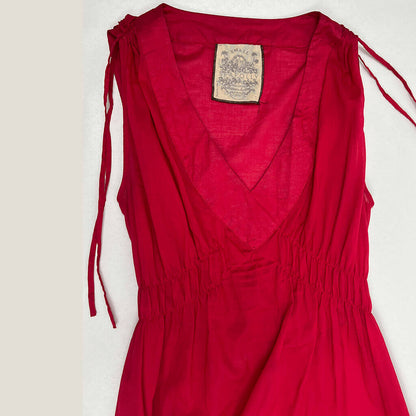 Seafolly Red Summer Dress Bust Detail