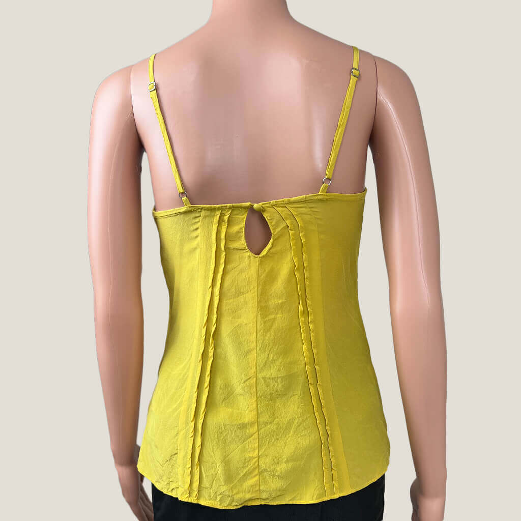 Seduce Camisole with Lace Trim back with pleat Detail