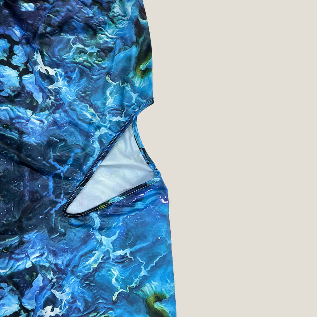 Shein X Halter-neck Dress Cutout Detail